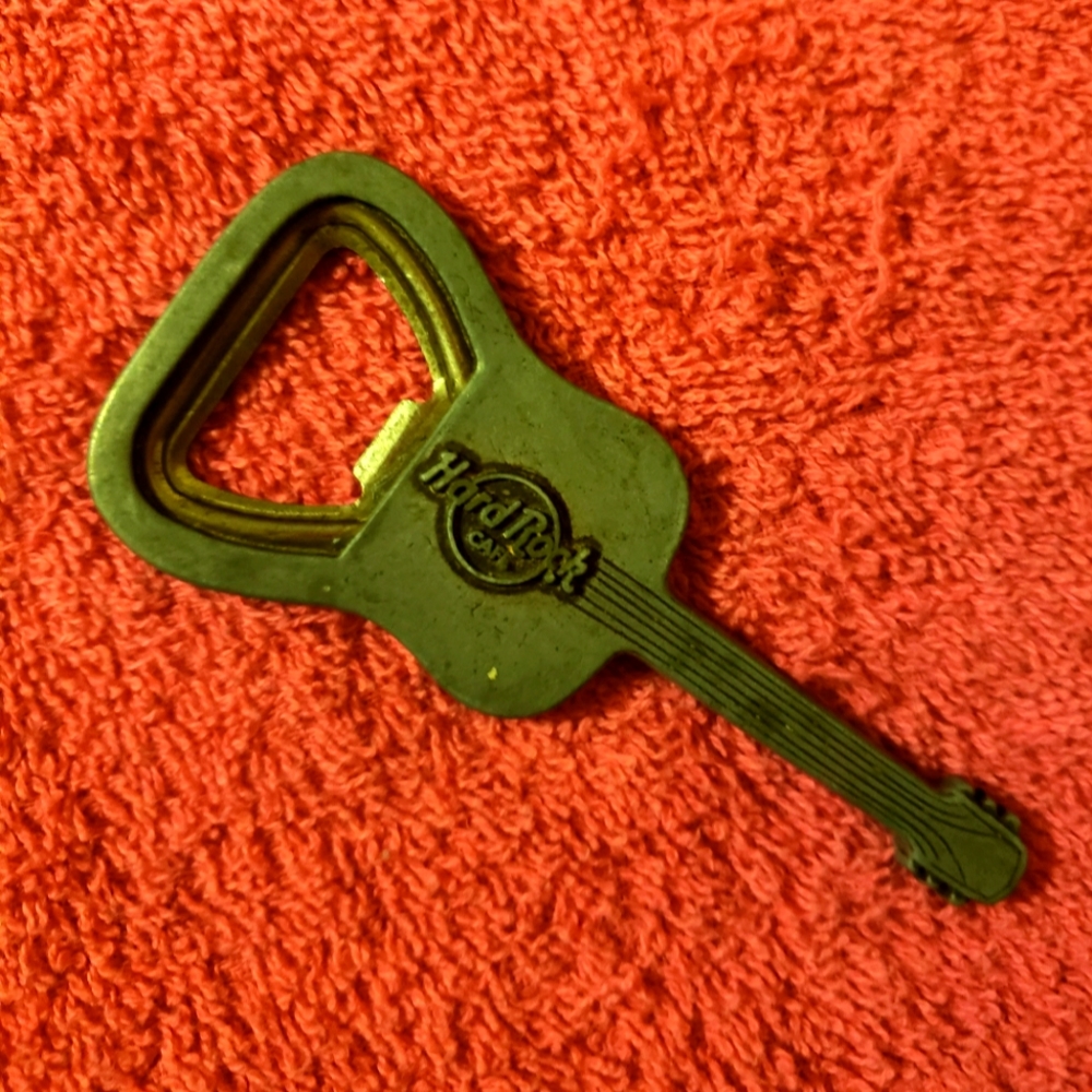 Hatd Rock Cafe Pewter Bottle Opener